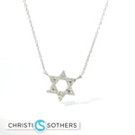 Load image into Gallery viewer, 14KT Gold Magen David Diamond Necklace
