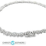 Load image into Gallery viewer, 18KT White Gold Diamond Graduated Choker Necklace (20.56 cttw diamonds)
