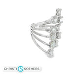 Load image into Gallery viewer, 18KT White Gold Diamond Piano Ring (1.26 cttw diamonds)