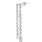 Load image into Gallery viewer, 18KT White Gold Heart-Shaped Diamond Dangle Earrings (4.63 cttw)