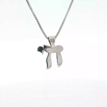 Load image into Gallery viewer, 14KT Yellow and White Gold Chai pendant (small)