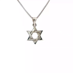Load image into Gallery viewer, 14KT White or Yellow Gold Magen David Pendant – Small or Medium