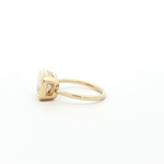 Load image into Gallery viewer, Yellow Gold Solitaire Ring with Emerald Cut Diamond