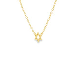 Load image into Gallery viewer, Gold-Plated Sterling Silver Magen David Necklace (5.60 mm)