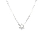 Load image into Gallery viewer, Gold-Plated Sterling Silver Magen David Necklace (5.60 mm)