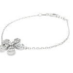 Load image into Gallery viewer, Sterling Silver Floral Chain Bracelet