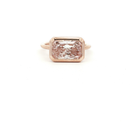 Load image into Gallery viewer, 14KT Rose Gold Fancy Pink Lab-Grown Diamond Bezel Ring (3.01 cttw diamond)