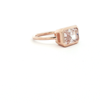 Load image into Gallery viewer, 14KT Rose Gold Fancy Pink Lab-Grown Diamond Bezel Ring (3.01 cttw diamond)