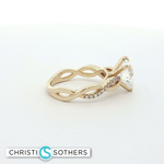 Load image into Gallery viewer, 14KT Yellow Gold Heart-Shaped Diamon Ring (3.16 cttw)