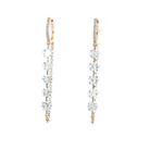 Load image into Gallery viewer, 14KT Yellow Gold Diamond Chain Drop Earrings with Lab-Grown Diamonds (2.56 cttw)