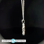 Load image into Gallery viewer, 14KT White Gold Diamond Baguette & Round Cut Magen David Pendant