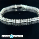 Load image into Gallery viewer, 14KT White Gold 7.09ct Lab Diamond Tennis Bracelet