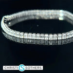 Load image into Gallery viewer, 14KT White Gold 7.09ct Lab Diamond Tennis Bracelet