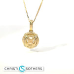 Load image into Gallery viewer, 14KT Yellow Gold 2.07ct Lab Round Diamond 4‑Prong Necklace