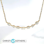 Load image into Gallery viewer, 14KT Yellow Gold 0.94ct Lab Round Diamond Necklace