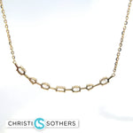 Load image into Gallery viewer, 14KT Yellow Gold 0.94ct Lab Round Diamond Necklace