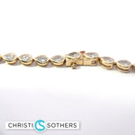 Load image into Gallery viewer, 14KT Yellow Gold 10.56ct Lab Pear Diamond Bezel Necklace