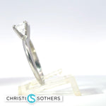 Load image into Gallery viewer, 14KT White Gold 1.08ct Lab‑Grown Certified Round Diamond Solitaire Engagement Ring