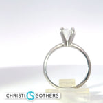 Load image into Gallery viewer, 14KT White Gold 1.08ct Lab‑Grown Certified Round Diamond Solitaire Engagement Ring