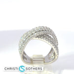 Load image into Gallery viewer, 14KT White Gold 1.74ct Lab-Grown Round Diamond Infinity Ring