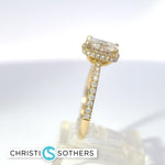 Load image into Gallery viewer, 14KT Yellow Gold 1.70ct Lab Radiant Cut Diamond Engagement Ring