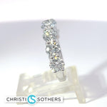 Load image into Gallery viewer, 14KT White Gold 3.00ct Lab-Grown Certified Round Diamond Band
