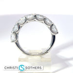Load image into Gallery viewer, 14KT White Gold 3.00ct Lab-Grown Certified Round Diamond Band