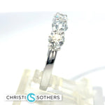 Load image into Gallery viewer, 14KT White Gold Lab-Grown Diamond Five-Stone Ring (1.55 cttw)