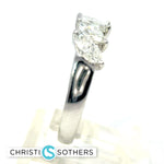 Load image into Gallery viewer, 14KT White Gold Lab-Grown Diamond marquise band