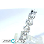 Load image into Gallery viewer, 14KT Lab-Grown Diamond Pear Shape Eternity Band