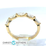 Load image into Gallery viewer, 14KT YG LG Marquis Dia band