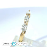 Load image into Gallery viewer, 14KT YG LG Marquis Dia band