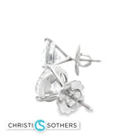 Load image into Gallery viewer, 14KT Certified Lab-Grown Ideal Cut Round Diamond Basket Pushback Earrings (8.18 CTTW)