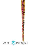 Load image into Gallery viewer, 18KT Yellow Gold Lab-Grown Ruby Tennis Necklace (31.53 CTTW)