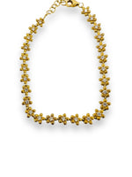 Load image into Gallery viewer, 14KT Yellow Gold Floral Diamond Bracelet