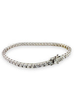 Load image into Gallery viewer, 14KT White Gold Lab-Grown Diamond Tennis Bracelet