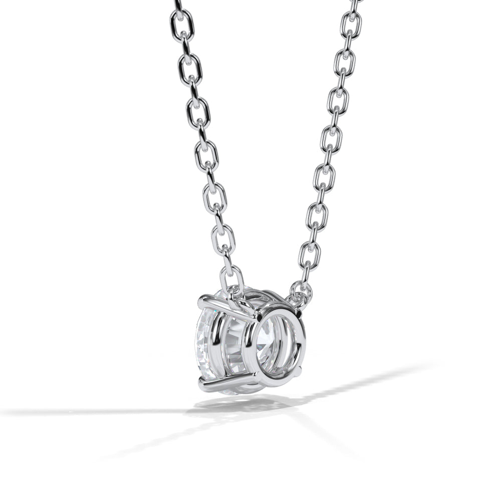 14KT w/g Ideal Cut Lab-Grown Diamond Solitaire Pendant (1.00ct)