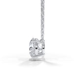 Load image into Gallery viewer, 14KT w/g Certified Ideal Cut Lab-Grown Diamond Solitaire Pendant (2.10 ct)