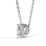 Load image into Gallery viewer, 14KT w/g Certified Ideal Cut Lab-Grown Diamond Solitaire Pendant (2.10 ct)