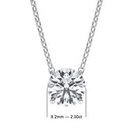 Load image into Gallery viewer, 14KT w/g Certified Ideal Cut Lab-Grown Diamond Solitaire Pendant (2.10 ct)