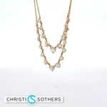 Load image into Gallery viewer, 14KT Yellow Gold Diamond Cascade Necklace with Lab-Grown Diamonds (5.46 cttw)