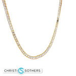 Load image into Gallery viewer, 18KT Yellow Gold Diamond Tennis Necklace (2.42 cttw diamonds)
