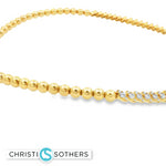 Load image into Gallery viewer, 18KT Yellow Gold Diamond Bead Marquise Choker Necklace (2.72 cttw diamonds)
