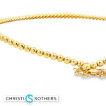 Load image into Gallery viewer, 18KT Yellow Gold Diamond Bead Marquise Choker Necklace (2.72 cttw diamonds)

