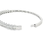 Load image into Gallery viewer, 14KT White Gold Diamond Baguette Bangle (2.42 cttw diamonds)
