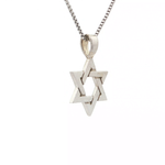 Load image into Gallery viewer, 14kt White and Yellow Gold Magendavid (Medium)
