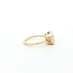 Load image into Gallery viewer, Yellow Gold Solitaire Ring with Emerald Cut Diamond
