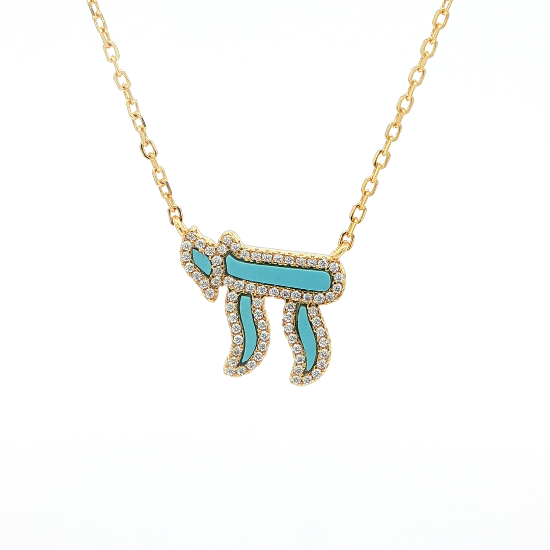 Chai Charm Necklace – Sterling Silver & Gold-Plated Options