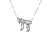 Load image into Gallery viewer, Chai Charm Necklace – Sterling Silver &amp; Gold-Plated Options

