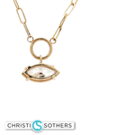 Load image into Gallery viewer, 14KT Yellow Gold Bezel Marquise Diamond Necklace (2.04 ct, Lab-Grown)
